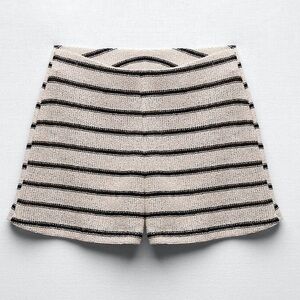 Zara rustic striped shorts